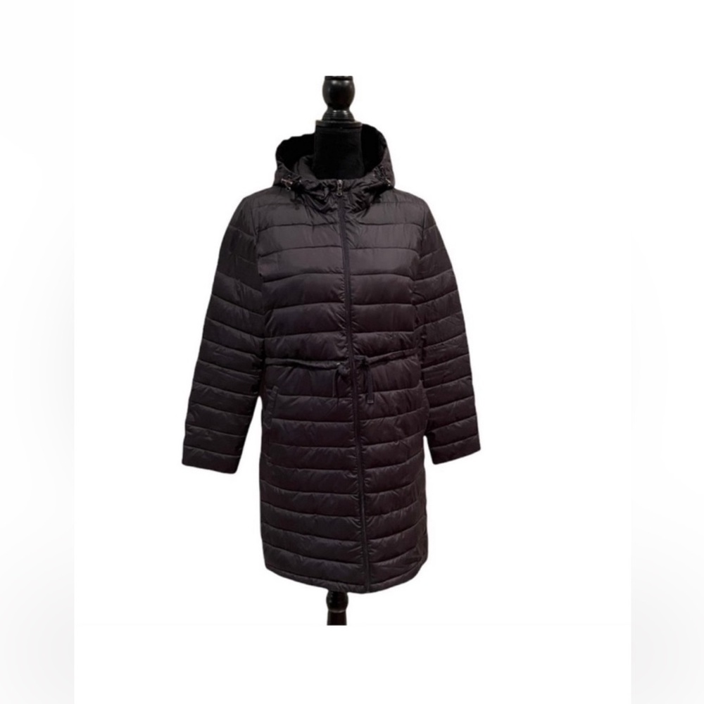Leh puffer gorpcore minimalist neutral duck down packable winter black jacket